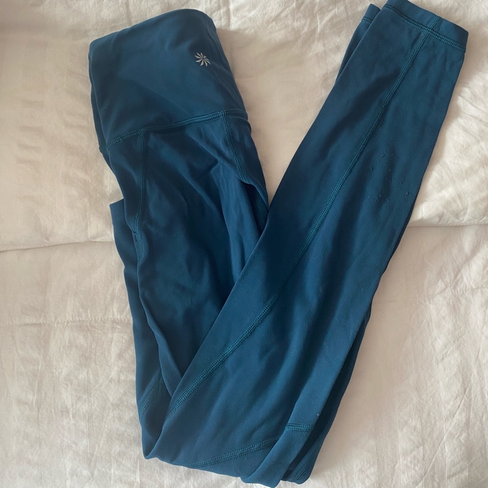 Blue Athleta Pocket Leggings